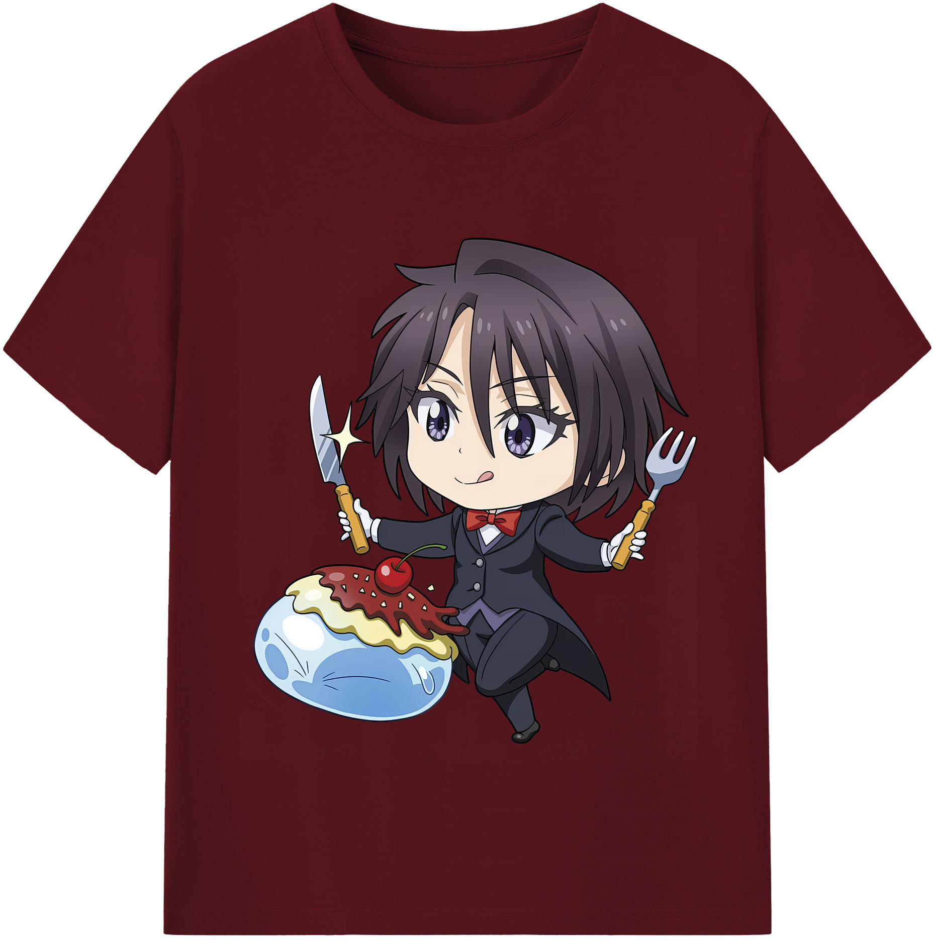 （画像用） 転スラ Regarding Reincarnated to Slime 綿100％半袖Tシャツ（フロントプリント）